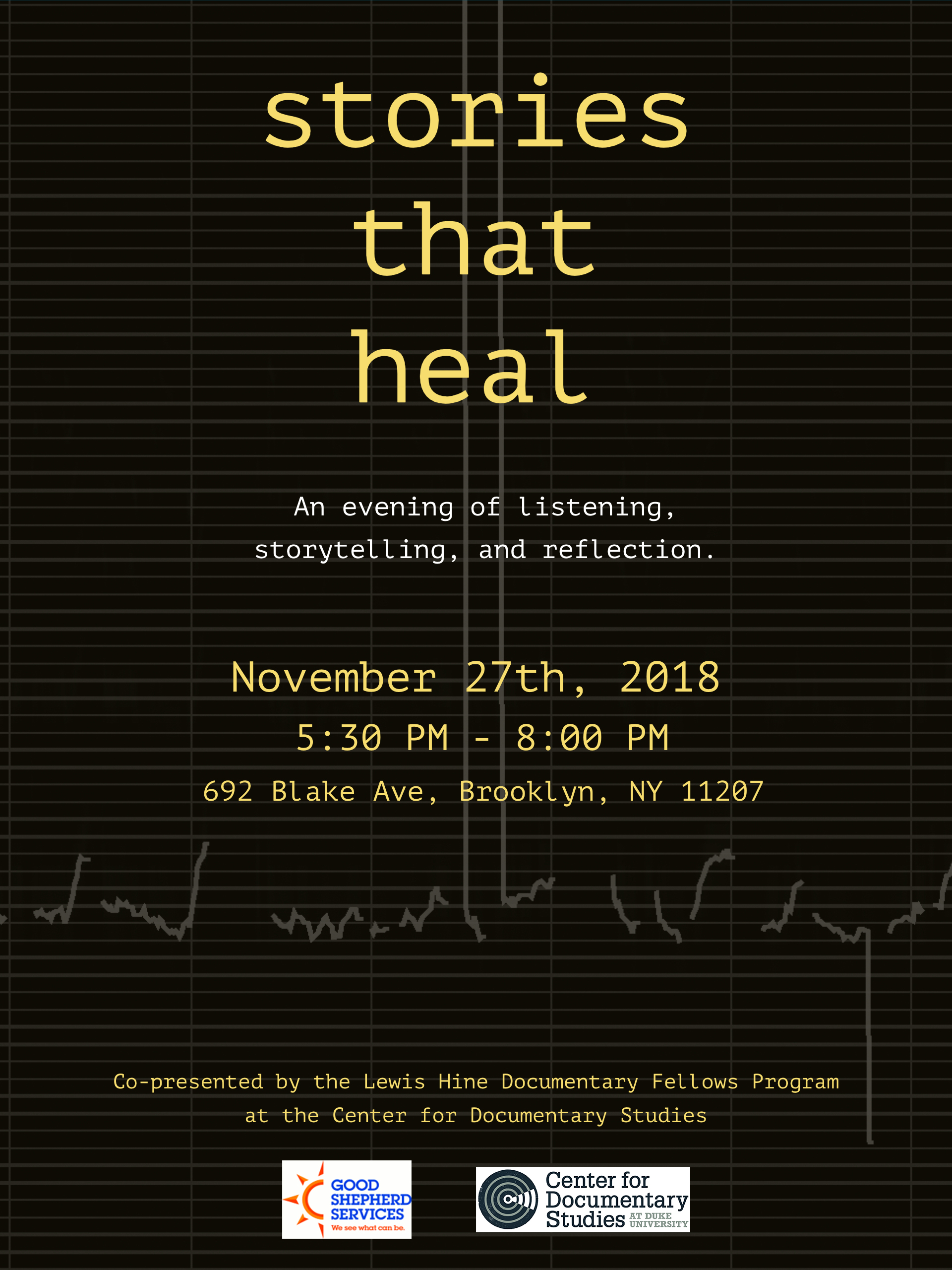 Stories That Heal | November 27, 5:30-8:00pm
