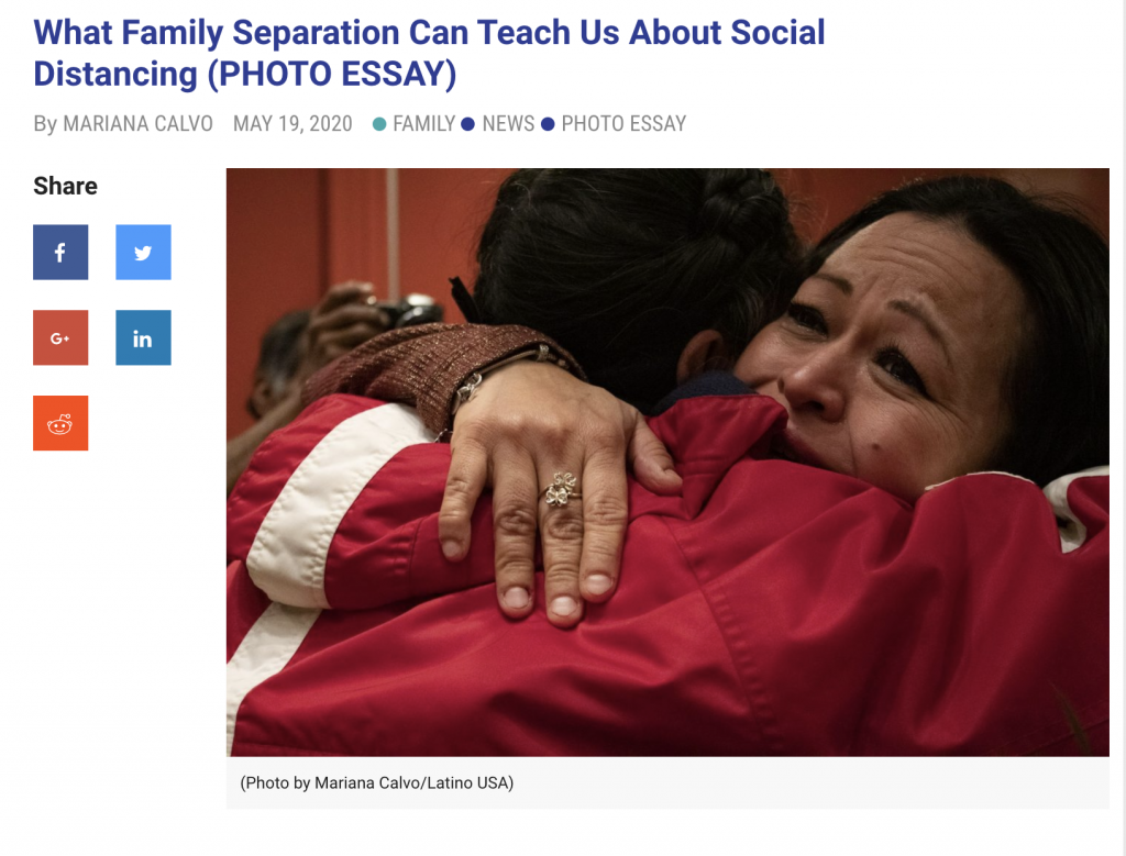 Mariana Calvo’s Photo Essay on Family Separation featured on NPR’s LatinoUSA